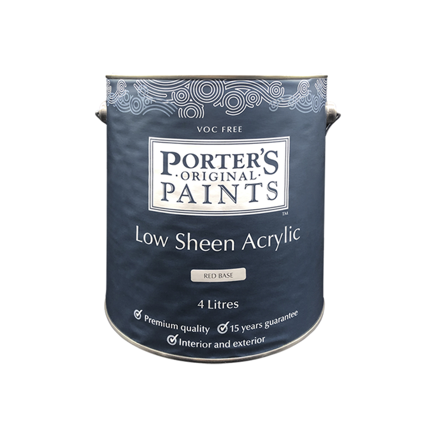Porter's Low Sheen Acrylic Clear 4L